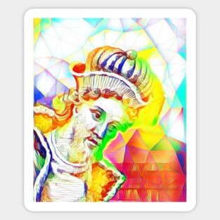 Dionysius of Halicarnassus Colourful Portrait | Dionysius of Halicarnassus Artwork 11 Sticker